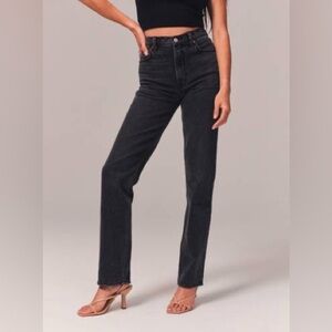 Abercrombie and Fitch High Rise 90s Straight Jean - Curve Love